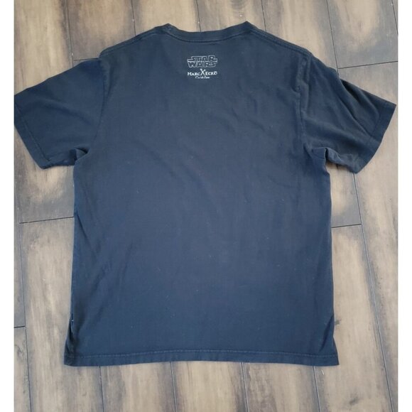 T-shirt Yoda Large Vintage Faded Graphic Star Wars Marc Ecko Cut Sew Rhinestone - Picture 5 of 8